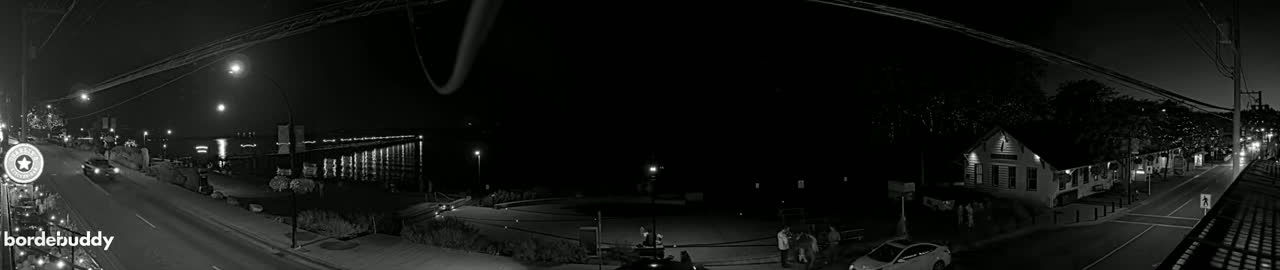 White Rock City Coast & Semiahmoo Bay , USA Mainland View  Live Cam - White Rock, Metro Vancouver, British Columbia, Canada