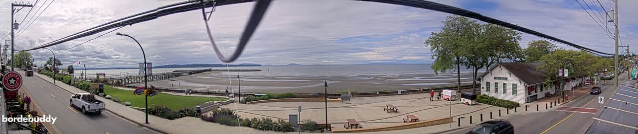 White Rock City Coast & Semiahmoo Bay , USA Mainland View  Live Cam - White Rock, Metro Vancouver, British Columbia, Canada