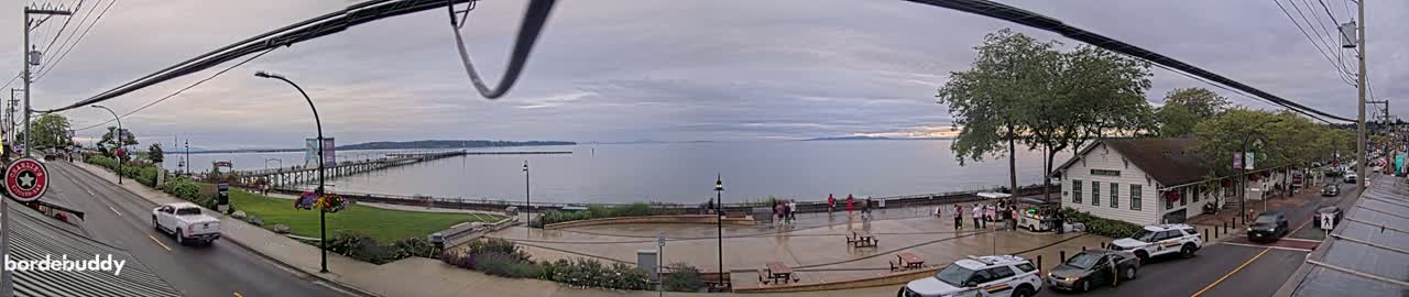 White Rock City Coast & Semiahmoo Bay , USA Mainland View  Live Cam - White Rock, Metro Vancouver, British Columbia, Canada
