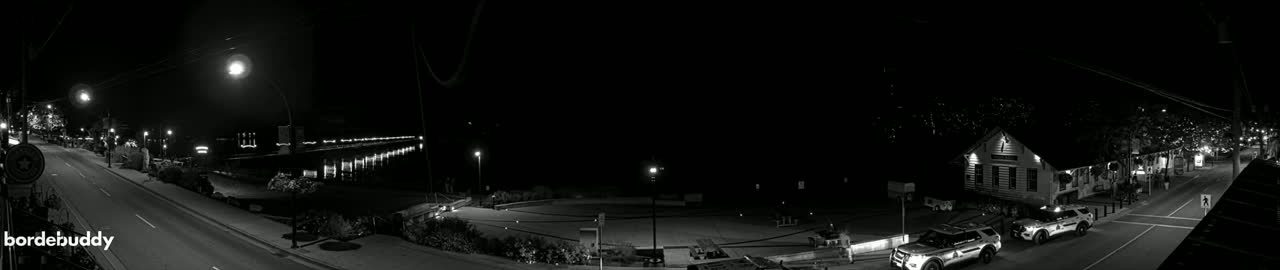 White Rock City Coast & Semiahmoo Bay , USA Mainland View  Live Cam - White Rock, Metro Vancouver, British Columbia, Canada