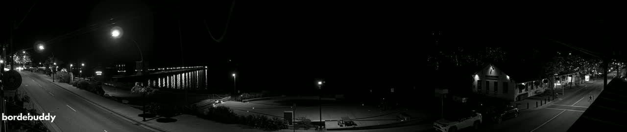 White Rock City Coast & Semiahmoo Bay , USA Mainland View  Live Cam - White Rock, Metro Vancouver, British Columbia, Canada