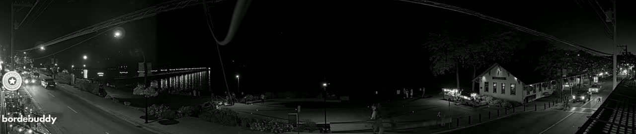 White Rock City Coast & Semiahmoo Bay , USA Mainland View  Live Cam - White Rock, Metro Vancouver, British Columbia, Canada