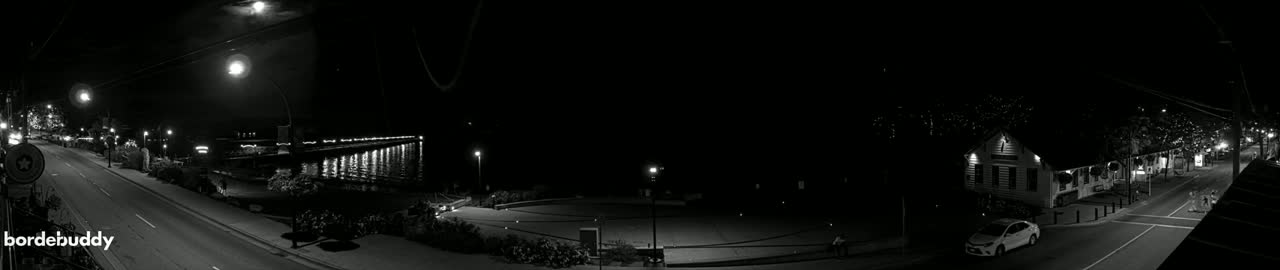 White Rock City Coast & Semiahmoo Bay , USA Mainland View  Live Cam - White Rock, Metro Vancouver, British Columbia, Canada