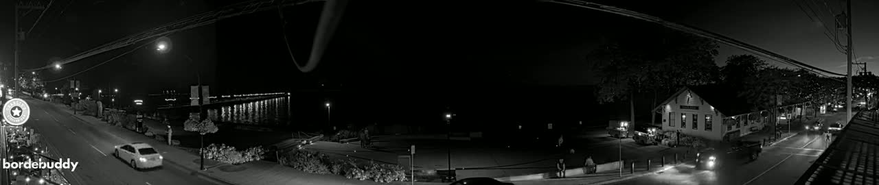 White Rock City Coast & Semiahmoo Bay , USA Mainland View  Live Cam - White Rock, Metro Vancouver, British Columbia, Canada