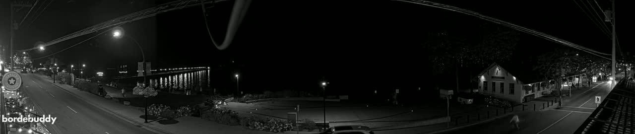 White Rock City Coast & Semiahmoo Bay , USA Mainland View  Live Cam - White Rock, Metro Vancouver, British Columbia, Canada