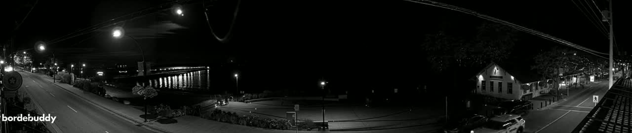 White Rock City Coast & Semiahmoo Bay , USA Mainland View  Live Cam - White Rock, Metro Vancouver, British Columbia, Canada
