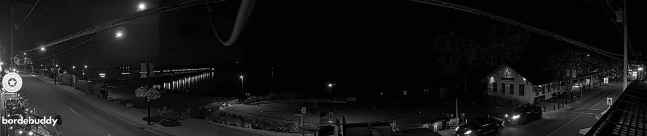 White Rock City Coast & Semiahmoo Bay , USA Mainland View  Live Cam - White Rock, Metro Vancouver, British Columbia, Canada