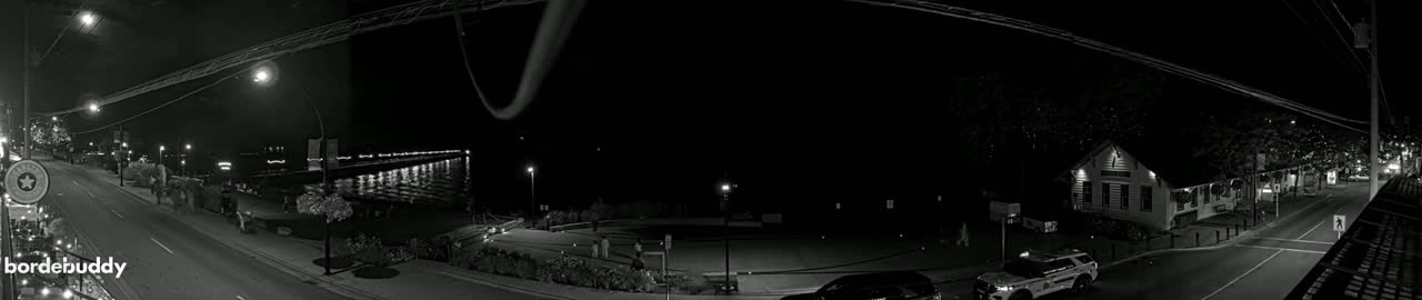 White Rock City Coast & Semiahmoo Bay , USA Mainland View  Live Cam - White Rock, Metro Vancouver, British Columbia, Canada