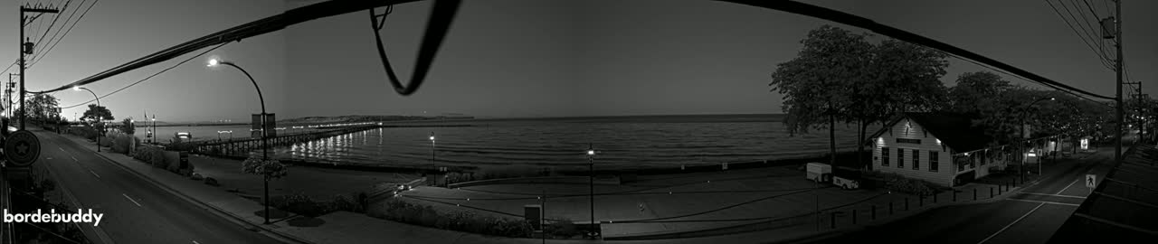 White Rock City Coast & Semiahmoo Bay , USA Mainland View  Live Cam - White Rock, Metro Vancouver, British Columbia, Canada