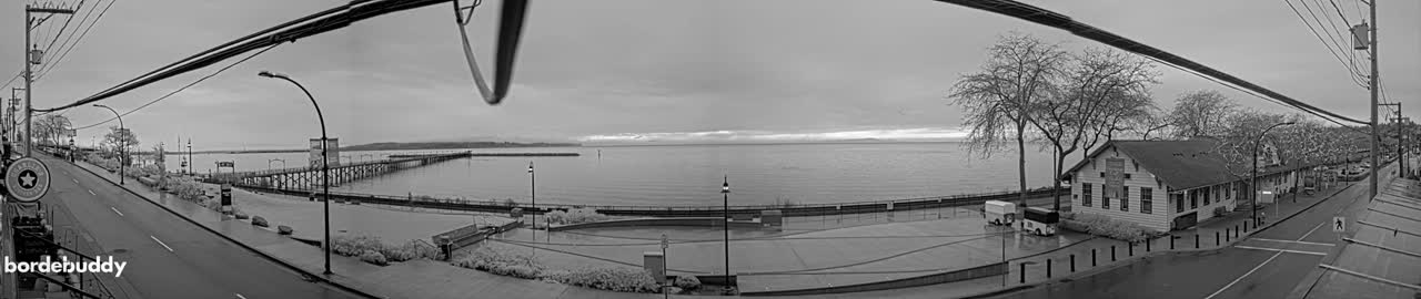 White Rock City Coast & Semiahmoo Bay , USA Mainland View  Live Cam - White Rock, Metro Vancouver, British Columbia, Canada