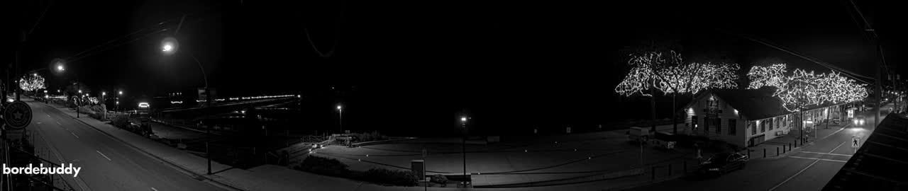 White Rock City Coast & Semiahmoo Bay , USA Mainland View  Live Cam - White Rock, Metro Vancouver, British Columbia, Canada