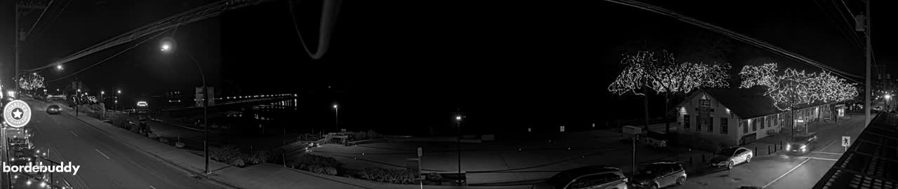 White Rock City Coast & Semiahmoo Bay , USA Mainland View  Live Cam - White Rock, Metro Vancouver, British Columbia, Canada