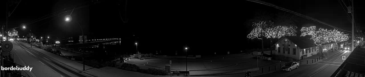 White Rock City Coast & Semiahmoo Bay , USA Mainland View  Live Cam - White Rock, Metro Vancouver, British Columbia, Canada