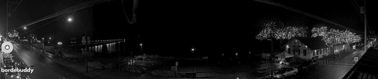 White Rock City Coast & Semiahmoo Bay , USA Mainland View  Live Cam - White Rock, Metro Vancouver, British Columbia, Canada