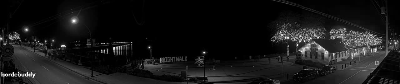 White Rock City Coast & Semiahmoo Bay , USA Mainland View  Live Cam - White Rock, Metro Vancouver, British Columbia, Canada