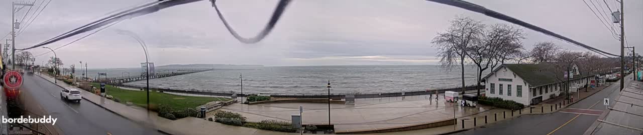 White Rock City Coast & Semiahmoo Bay , USA Mainland View  Live Cam - White Rock, Metro Vancouver, British Columbia, Canada