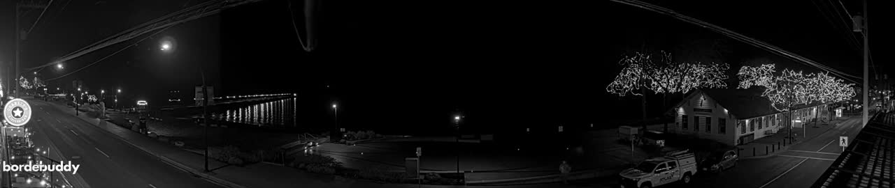 White Rock City Coast & Semiahmoo Bay , USA Mainland View  Live Cam - White Rock, Metro Vancouver, British Columbia, Canada