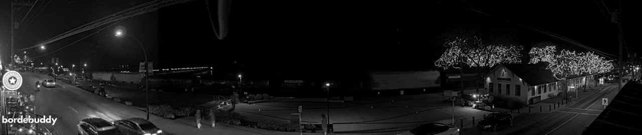 White Rock City Coast & Semiahmoo Bay , USA Mainland View  Live Cam - White Rock, Metro Vancouver, British Columbia, Canada
