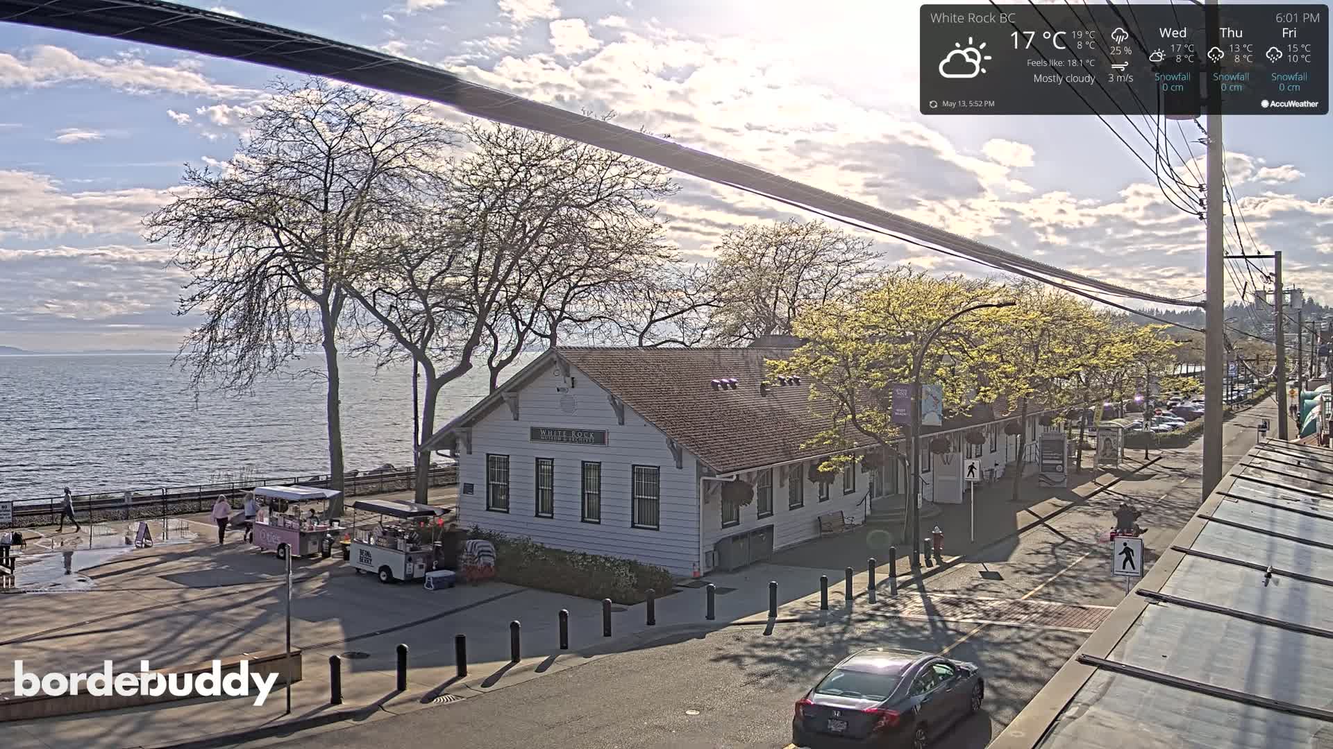 White Rock City Museum & Boundary Bay View Live Cam - White Rock, Metro Vancouver, British Columbia, Canada