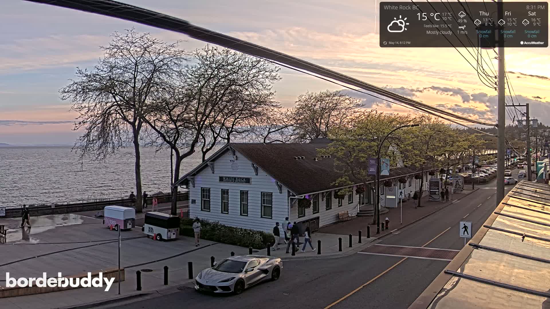 White Rock City Museum & Boundary Bay View Live Cam - White Rock, Metro Vancouver, British Columbia, Canada