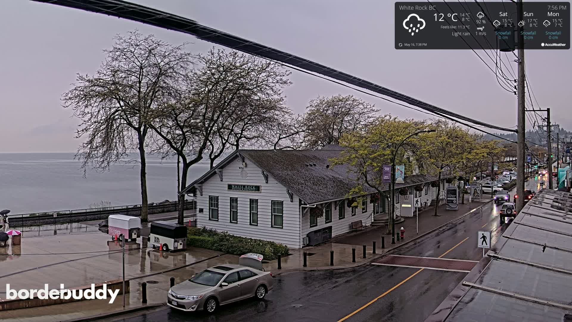 White Rock City Museum & Boundary Bay View Live Cam - White Rock, Metro Vancouver, British Columbia, Canada