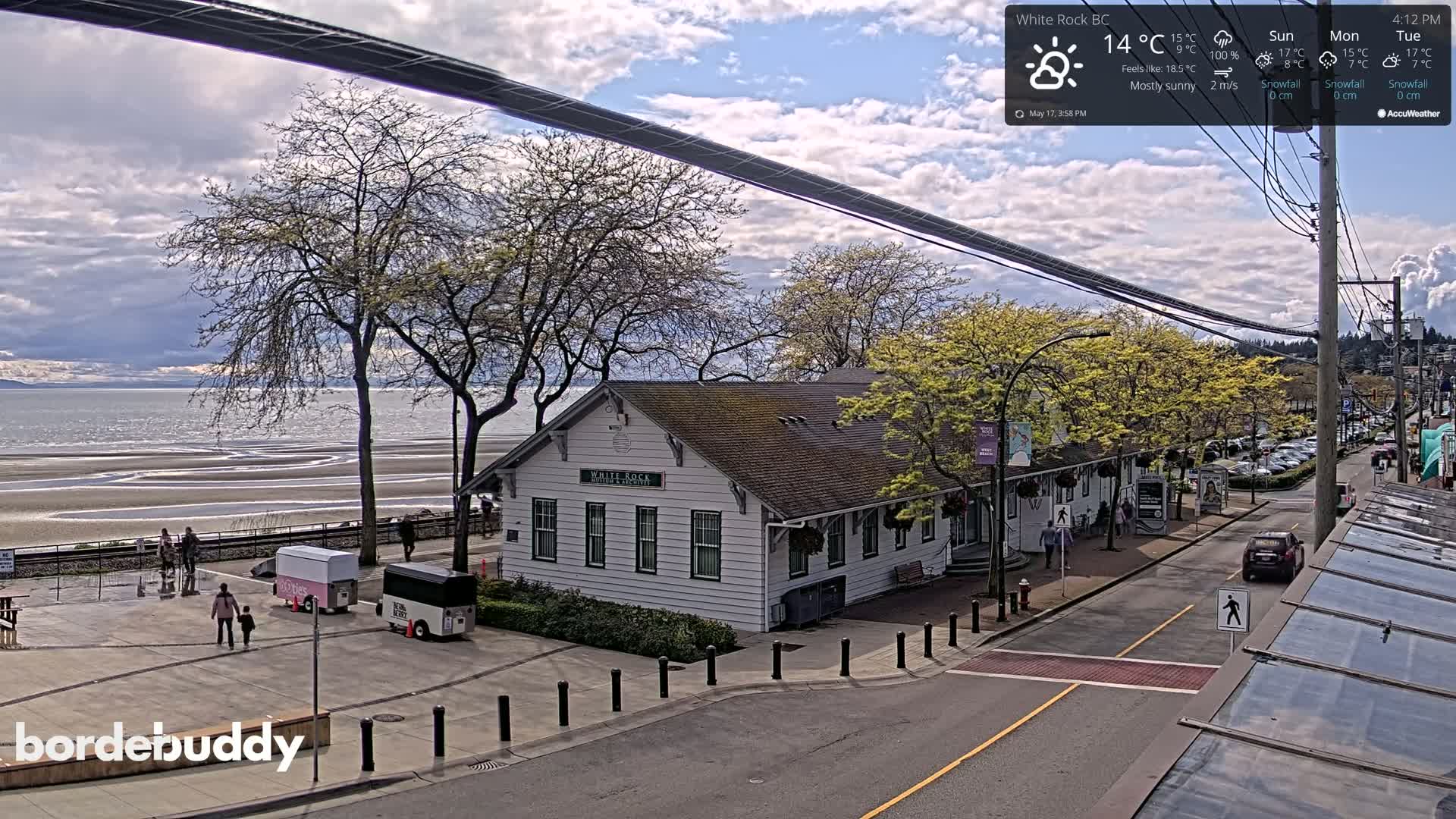 White Rock City Museum & Boundary Bay View Live Cam - White Rock, Metro Vancouver, British Columbia, Canada