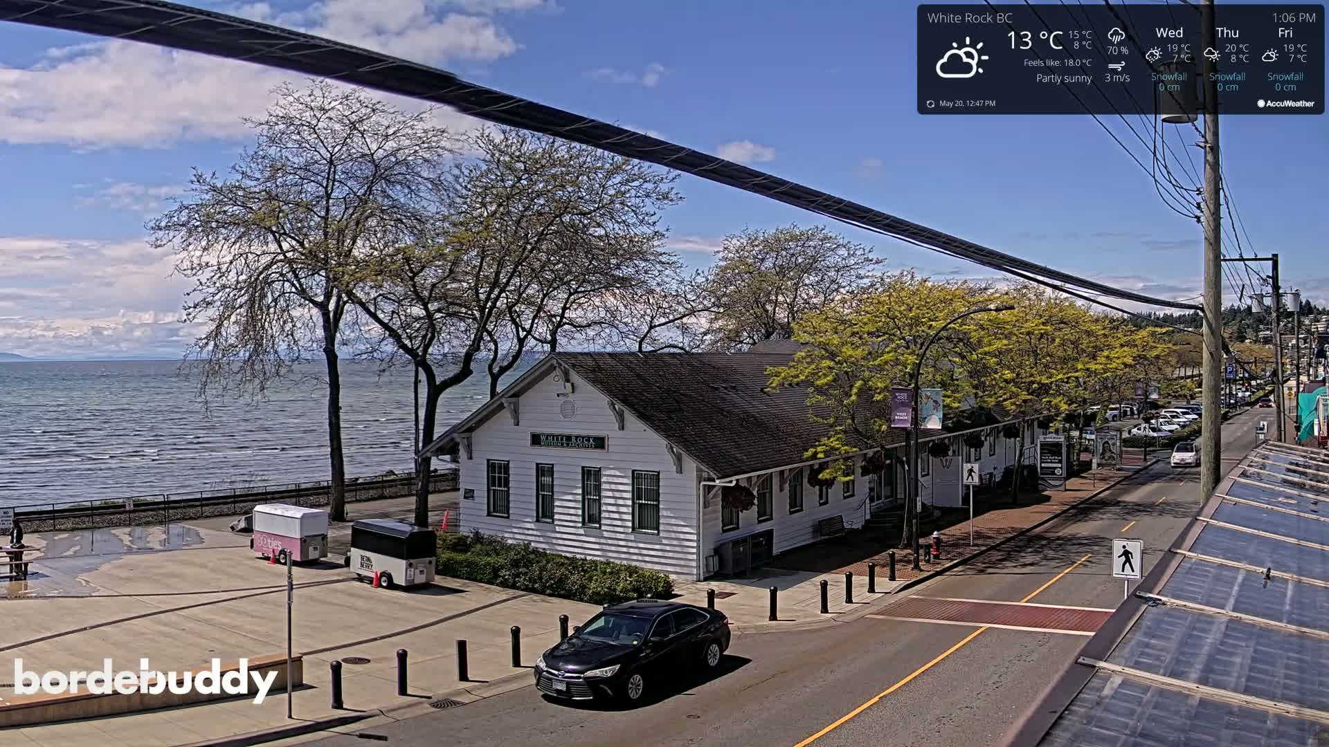 White Rock City Museum & Boundary Bay View Live Cam - White Rock, Metro Vancouver, British Columbia, Canada