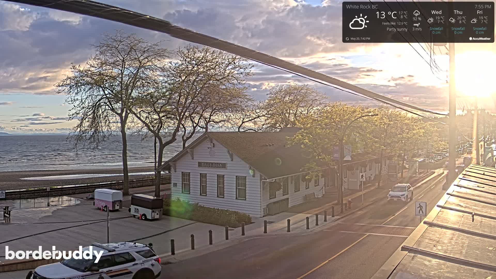 White Rock City Museum & Boundary Bay View Live Cam - White Rock, Metro Vancouver, British Columbia, Canada