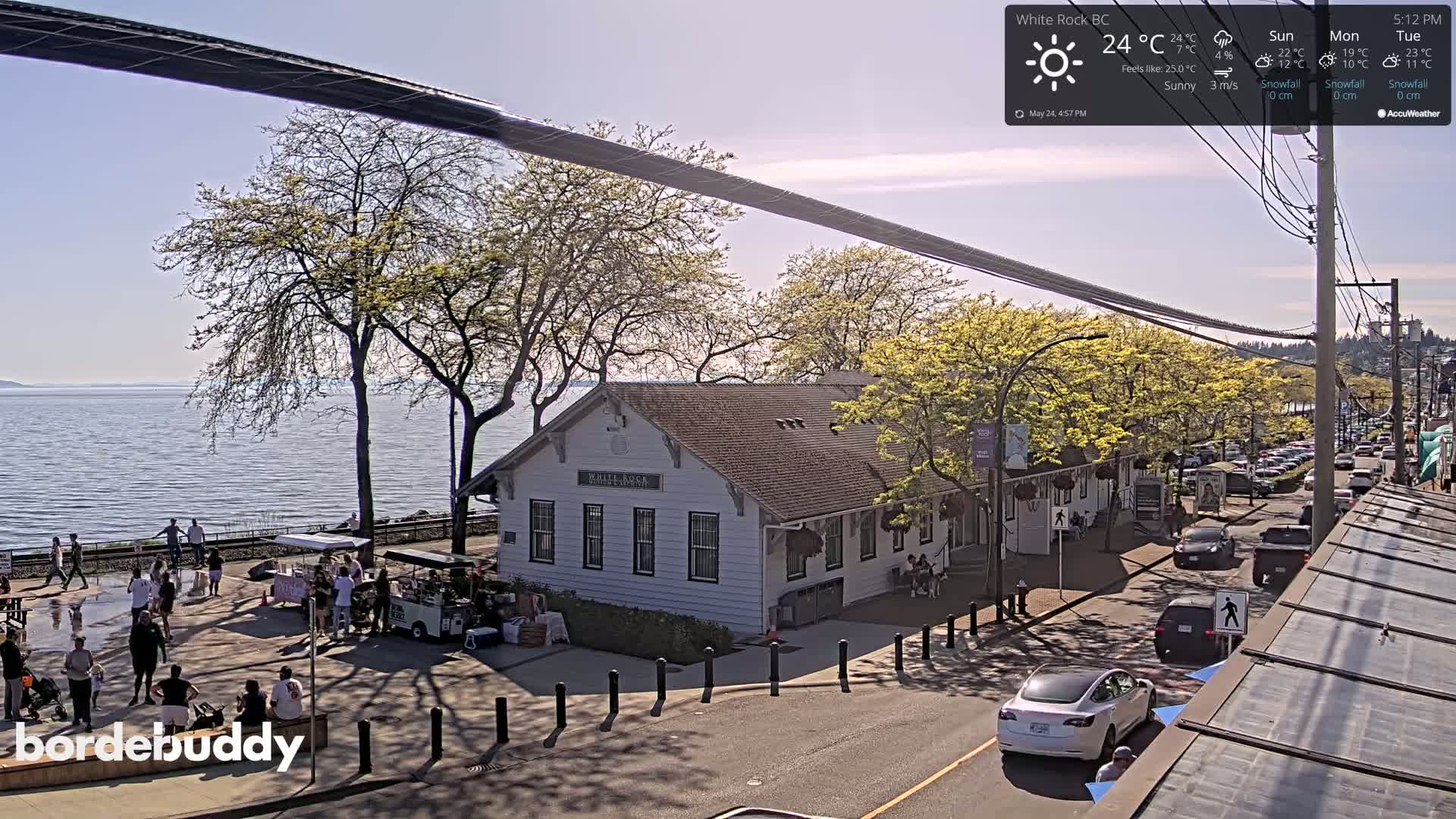White Rock City Museum & Boundary Bay View Live Cam - White Rock, Metro Vancouver, British Columbia, Canada
