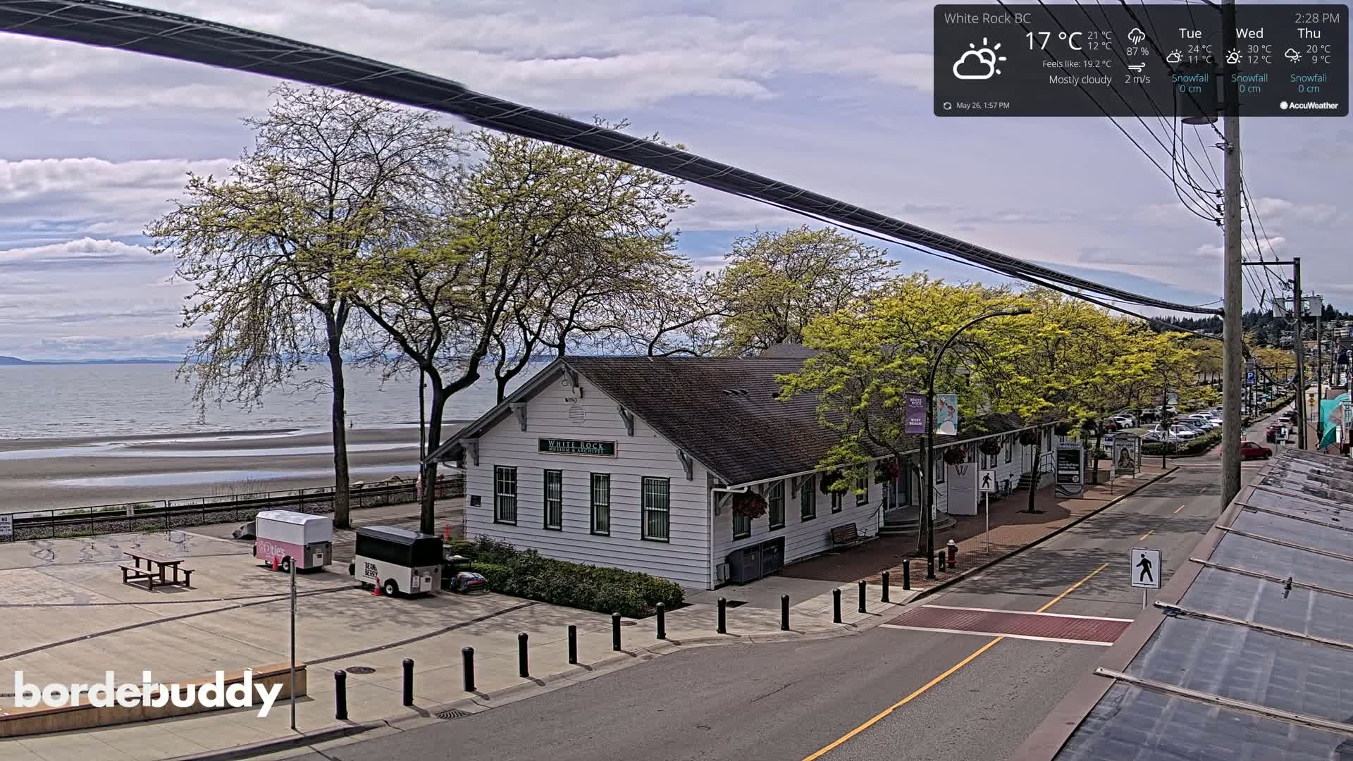 White Rock City Museum & Boundary Bay View Live Cam - White Rock, Metro Vancouver, British Columbia, Canada