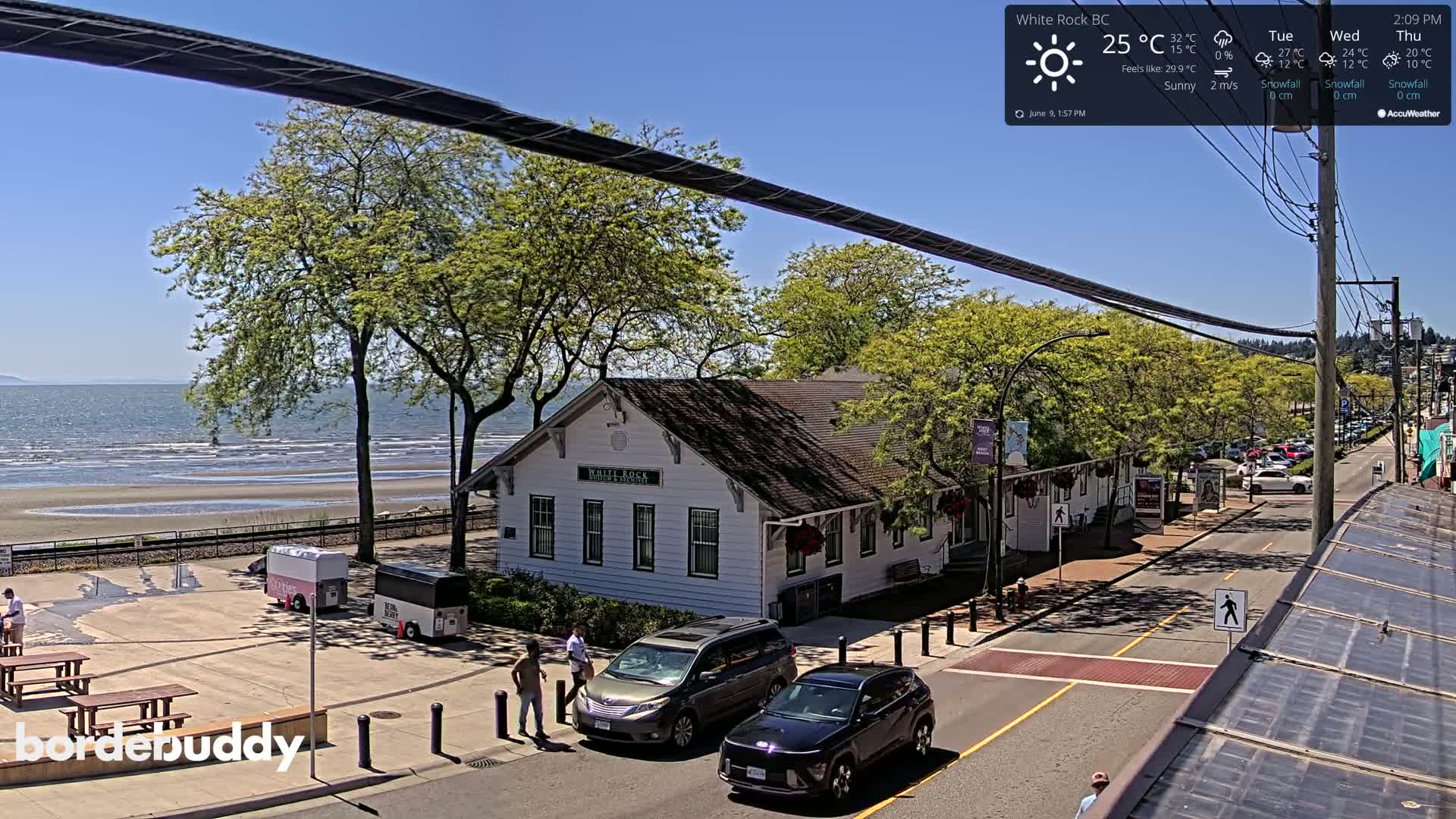White Rock City Museum & Boundary Bay View Live Cam - White Rock, Metro Vancouver, British Columbia, Canada