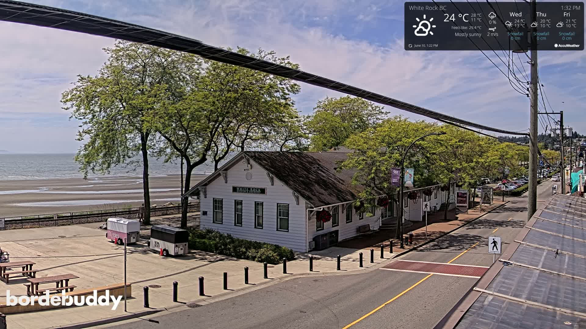 White Rock City Museum & Boundary Bay View Live Cam - White Rock, Metro Vancouver, British Columbia, Canada