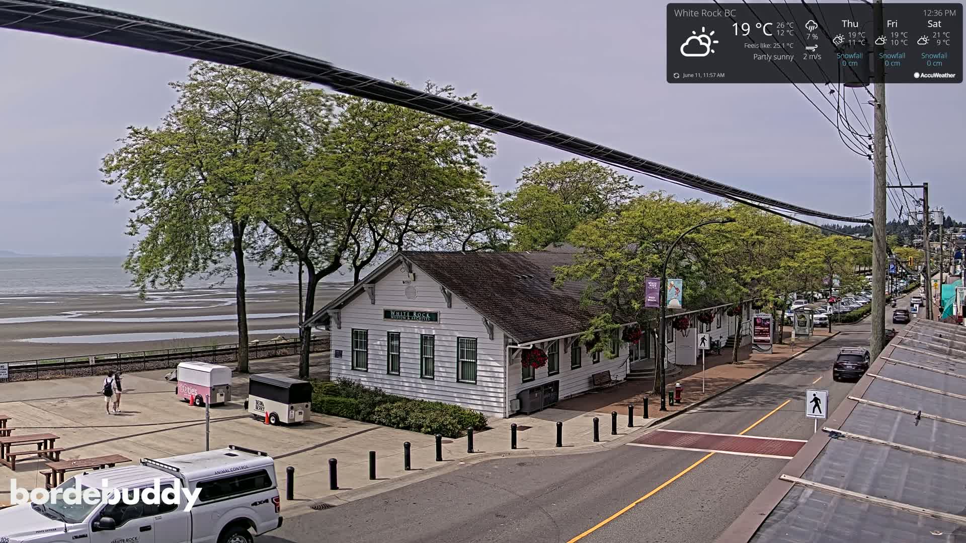 White Rock City Museum & Boundary Bay View Live Cam - White Rock, Metro Vancouver, British Columbia, Canada