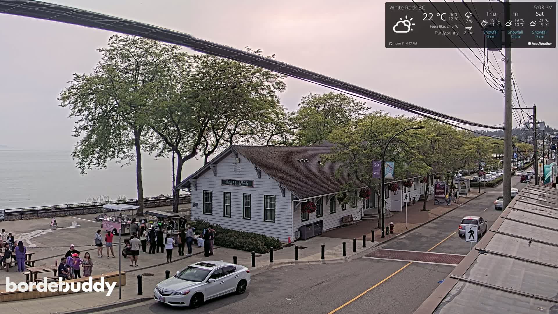 White Rock City Museum & Boundary Bay View Live Cam - White Rock, Metro Vancouver, British Columbia, Canada