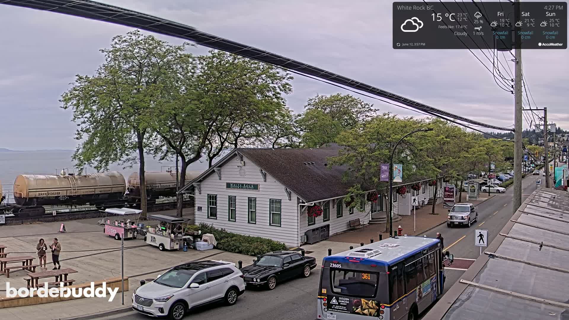 White Rock City Museum & Boundary Bay View Live Cam - White Rock, Metro Vancouver, British Columbia, Canada