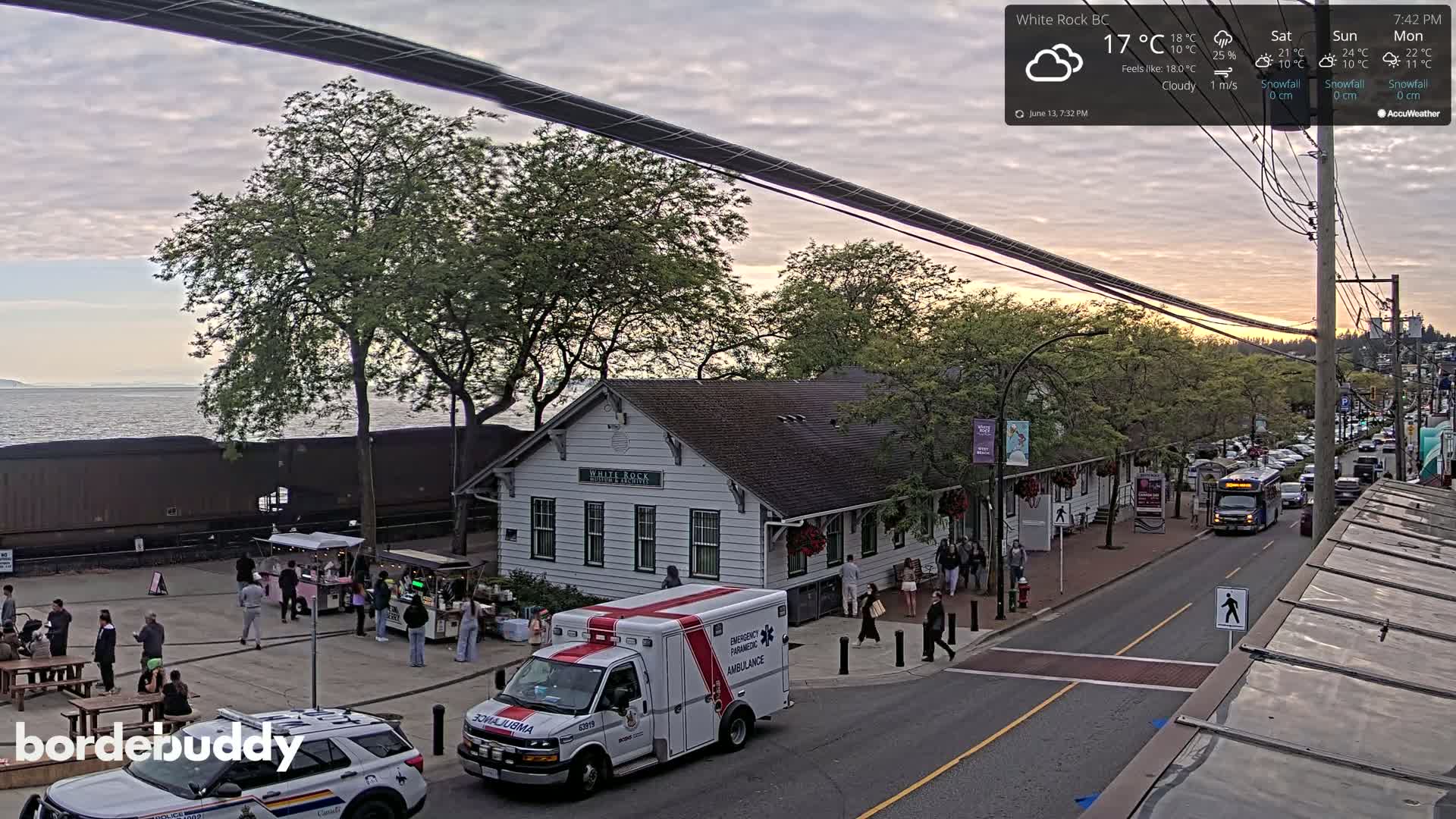 White Rock City Museum & Boundary Bay View Live Cam - White Rock, Metro Vancouver, British Columbia, Canada