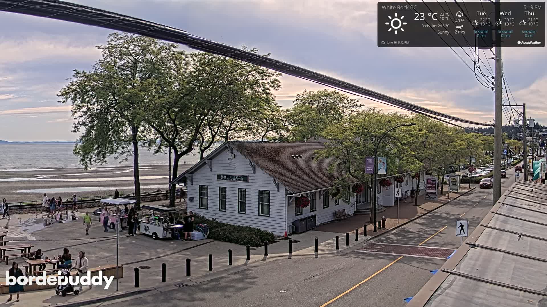 White Rock City Museum & Boundary Bay View Live Cam - White Rock, Metro Vancouver, British Columbia, Canada