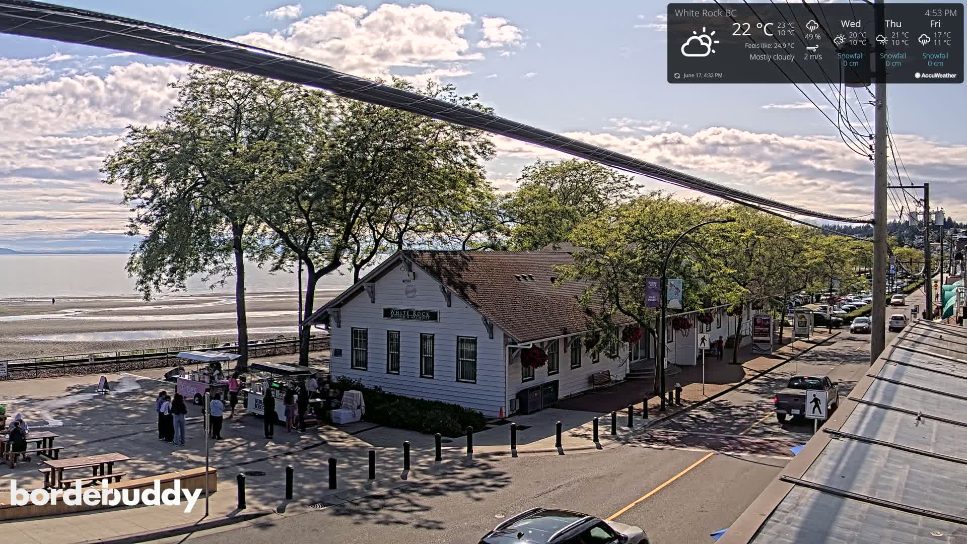 White Rock City Museum & Boundary Bay View Live Cam - White Rock, Metro Vancouver, British Columbia, Canada