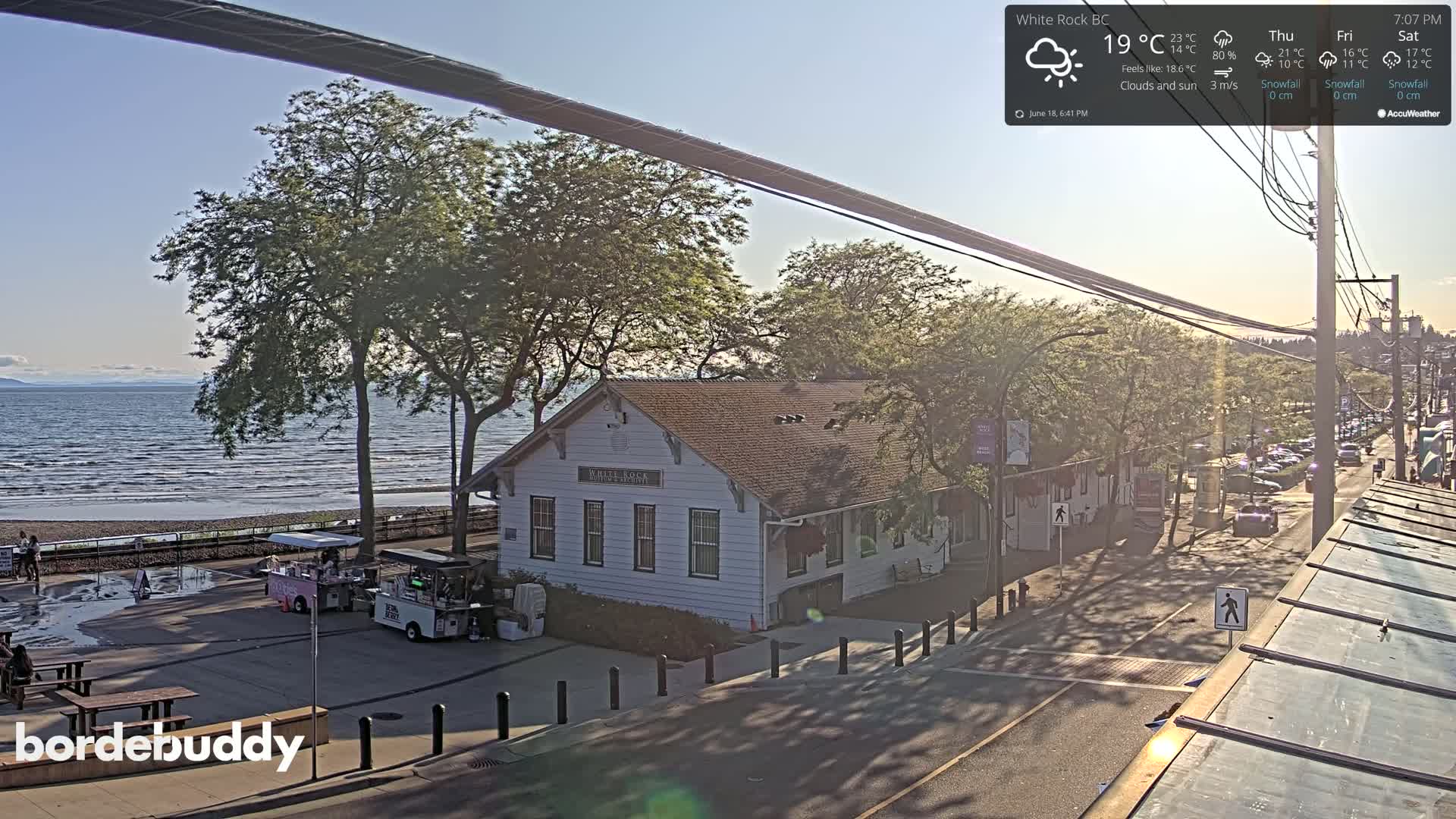 White Rock City Museum & Boundary Bay View Live Cam - White Rock, Metro Vancouver, British Columbia, Canada