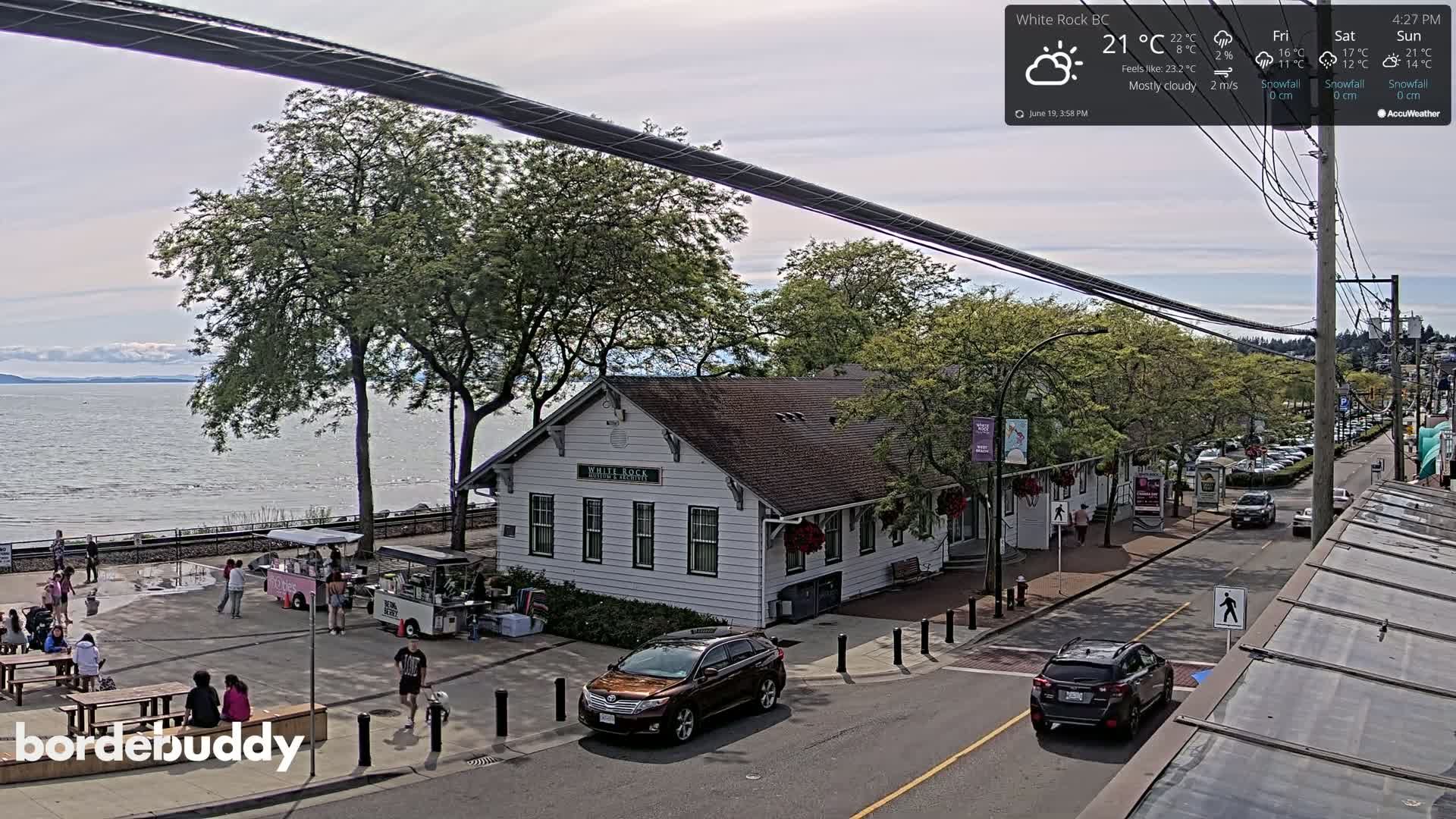White Rock City Museum & Boundary Bay View Live Cam - White Rock, Metro Vancouver, British Columbia, Canada