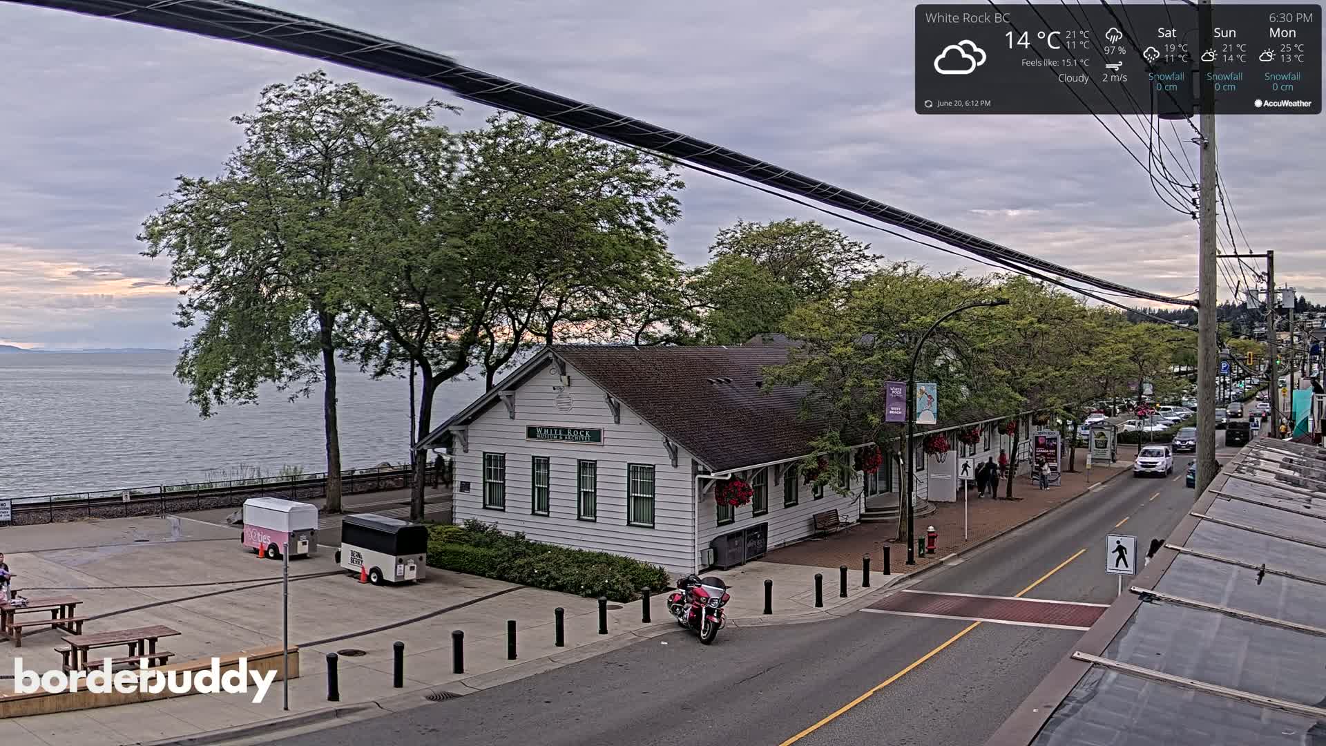 White Rock City Museum & Boundary Bay View Live Cam - White Rock, Metro Vancouver, British Columbia, Canada