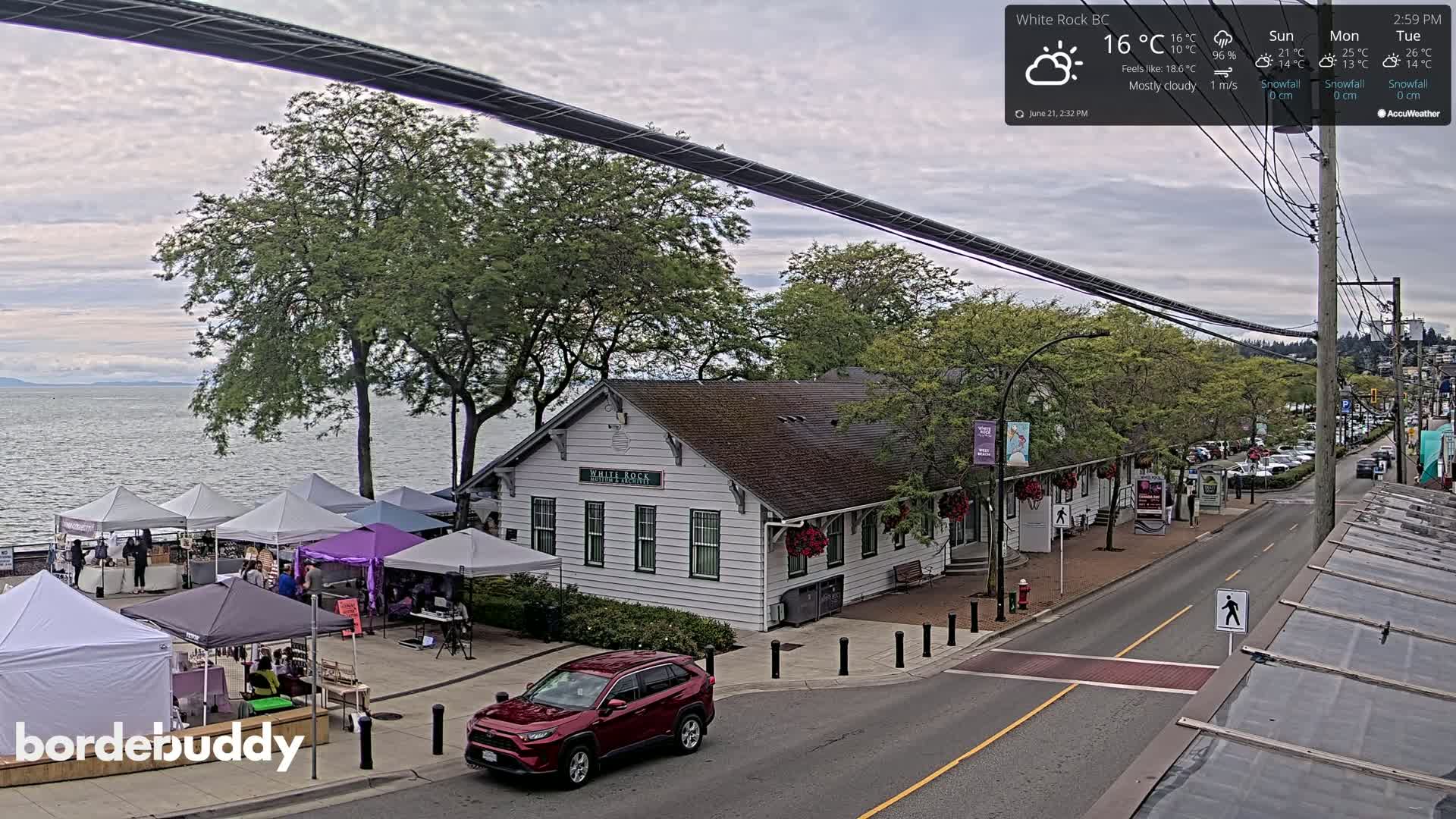 White Rock City Museum & Boundary Bay View Live Cam - White Rock, Metro Vancouver, British Columbia, Canada