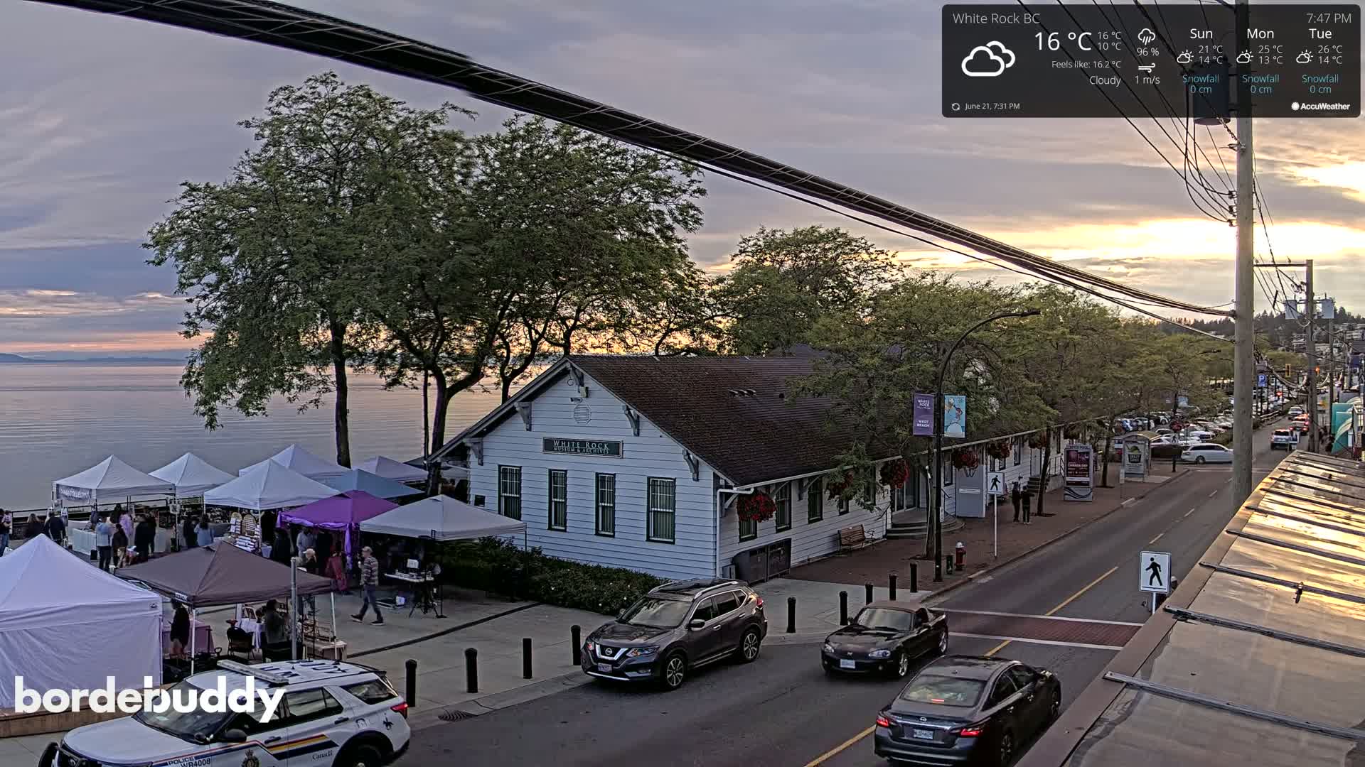 White Rock City Museum & Boundary Bay View Live Cam - White Rock, Metro Vancouver, British Columbia, Canada