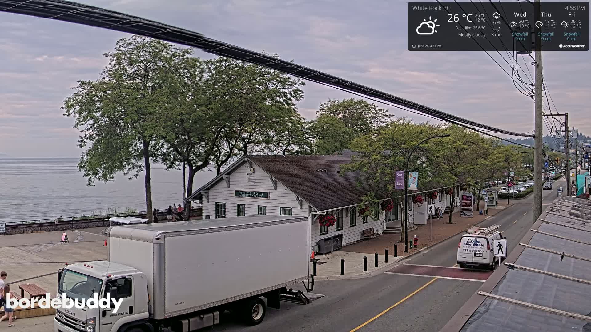 White Rock City Museum & Boundary Bay View Live Cam - White Rock, Metro Vancouver, British Columbia, Canada