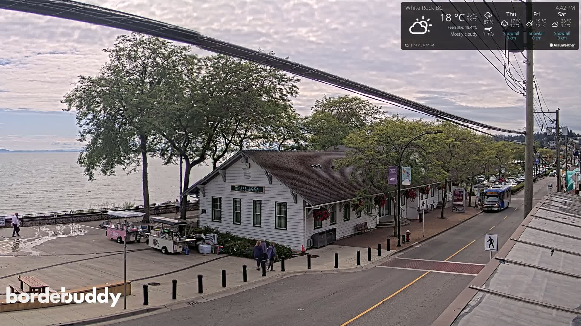 White Rock City Museum & Boundary Bay View Live Cam - White Rock, Metro Vancouver, British Columbia, Canada