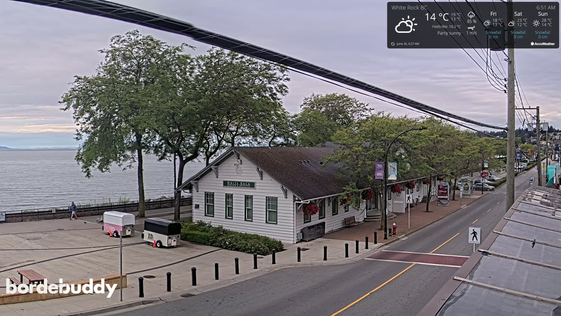 White Rock City Museum & Boundary Bay View Live Cam - White Rock, Metro Vancouver, British Columbia, Canada
