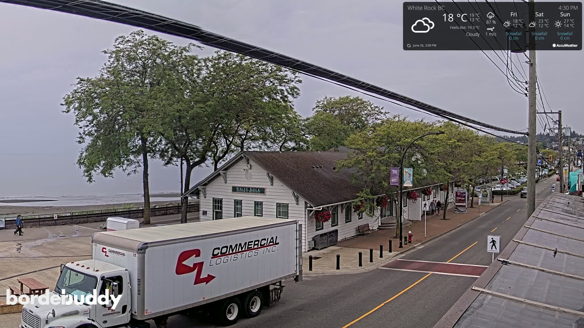 White Rock City Museum & Boundary Bay View Live Cam - White Rock, Metro Vancouver, British Columbia, Canada