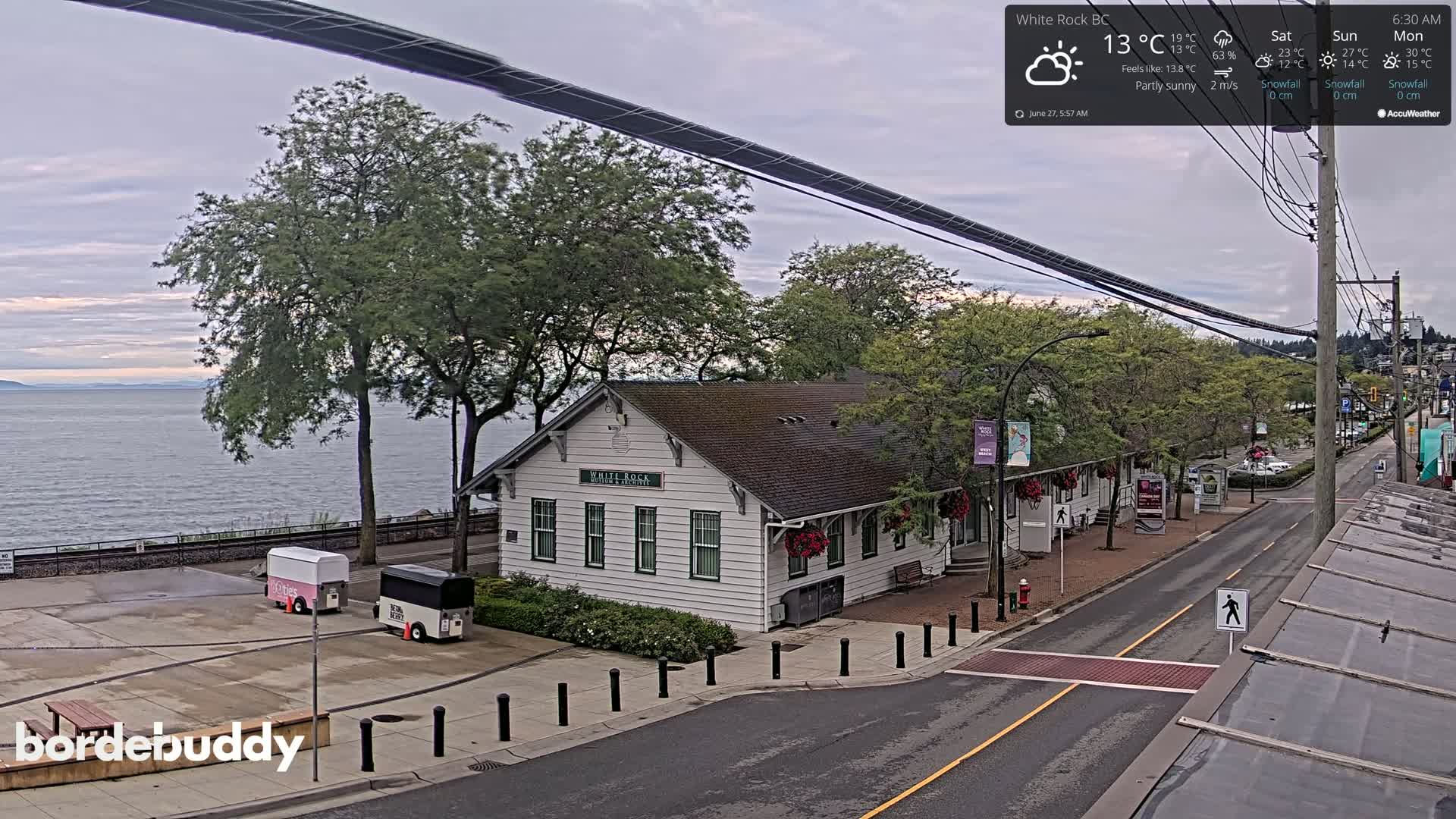 White Rock City Museum & Boundary Bay View Live Cam - White Rock, Metro Vancouver, British Columbia, Canada