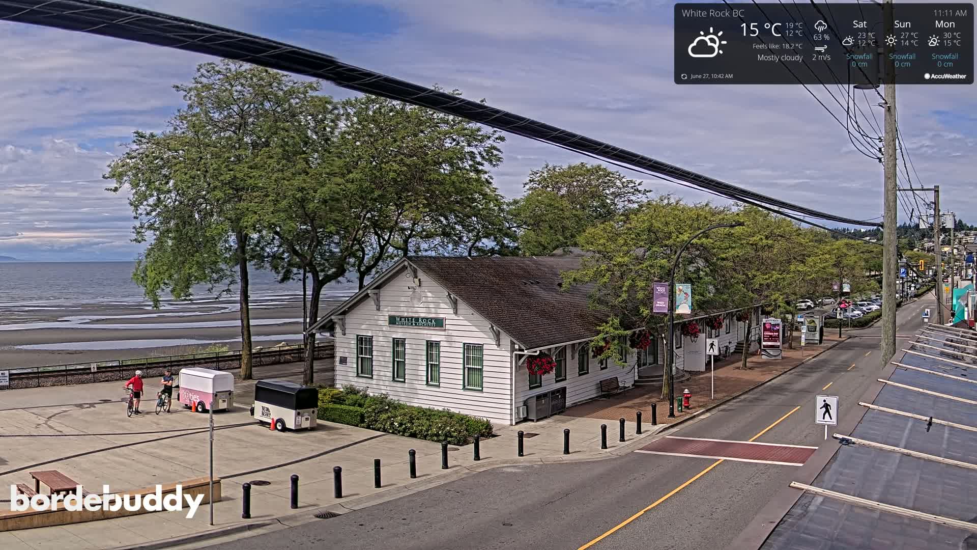 White Rock City Museum & Boundary Bay View Live Cam - White Rock, Metro Vancouver, British Columbia, Canada