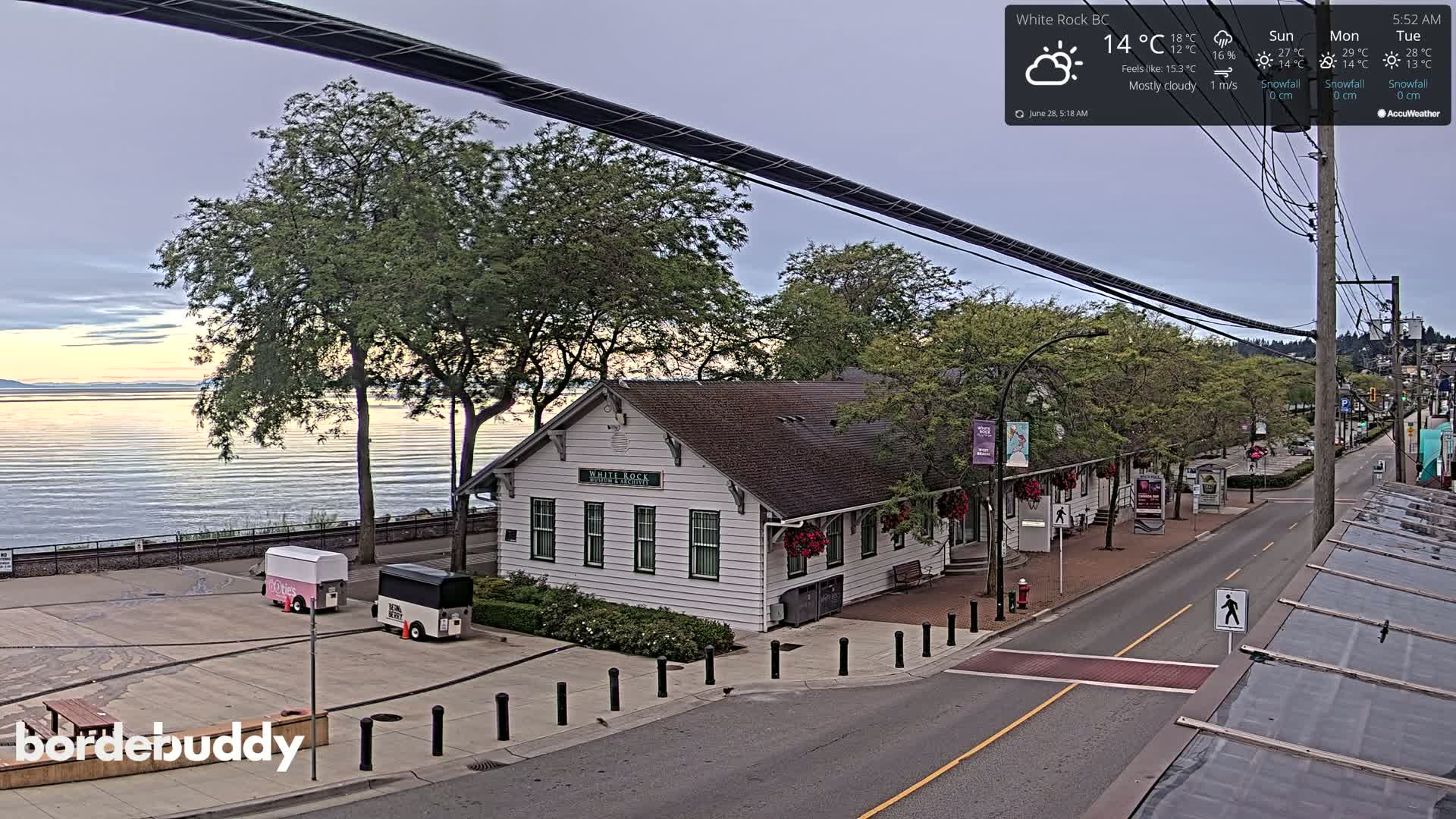 White Rock City Museum & Boundary Bay View Live Cam - White Rock, Metro Vancouver, British Columbia, Canada